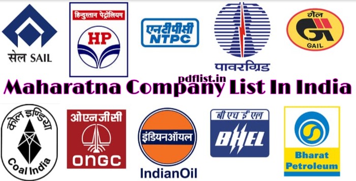 Maharatna Company List In India 2022 PDF Download